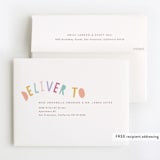 "Double the fun" - Children's Birthday Party Thank You Cards in Sherbet by Creo Study - FREE Recipient Addressing