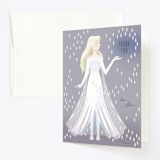 "Disney's Elsa It’s Magical" - Children's Birthday Party Thank You Cards in Moonstone by Dani Lugato - Front