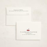 "Cherries" - Children's Birthday Party Thank You Cards in Tomato by Kelly Watkins - FREE Recipient Addressing