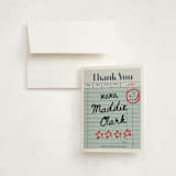 "guest check" - Children's Birthday Party Thank You Cards in Mint by Jennifer Lew - Front