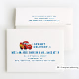 "Disney and Pixar's Cars Kachow" - Children's Birthday Party Thank You Cards in Sky by Carly Reed Walker - FREE Recipient Addressing