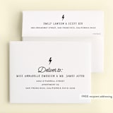 "Striking" - Children's Birthday Party Thank You Cards in Cloud by Rebecca Bowen - FREE Recipient Addressing