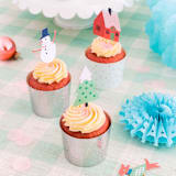 "Snow Day Cupcake Decorating Set" - Party Baking Cups in multicolor by Jollity and Co