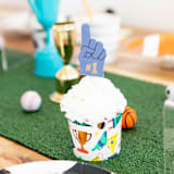 "Good Sport Cupcake Decorating Set" - Party Baking Cups in multicolor by Jollity and Co