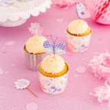 "Flutter Cupcake Decorating Set" - Party Baking Cups in multicolor by Jollity and Co