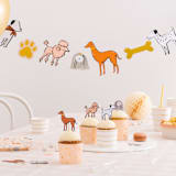 "Bow Wow Cupcake Decorating Set" - Party Baking Cups in multicolor by Jollity and Co