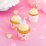 "Sweet Princess Cupcake Decorating Set" - Party Baking Cups in multicolor by Jollity and Co