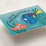 "DIsney Pixar's Dory and Marlin" - Classroom Valentines in Ocean Turquoise by tinaleeart - Detail