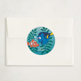 "DIsney Pixar's Dory and Marlin" - Classroom Valentines in Ocean Turquoise by tinaleeart - Matching Custom Sticker