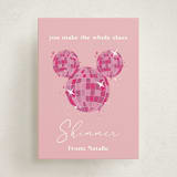 "you make the class shimmer" - Classroom Valentines in Peony by CDesignbychen - Front