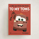 "Disney and Pixar's Cars To My Tows" - Classroom Valentines in Rust by Erica Krystek - Front
