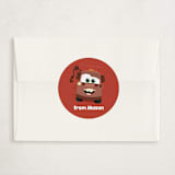 "Disney and Pixar's Cars To My Tows" - Classroom Valentines in Rust by Erica Krystek - Matching Custom Sticker