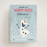 "Disney's Olaf Warm Hugs" - Classroom Valentines in Frost by Oma N. Ramkhelawan - Front
