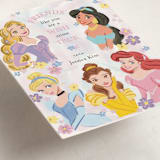 "Disney's Princess Portrait" - Classroom Valentines in Cotton Candy by Cass Loh - Detail