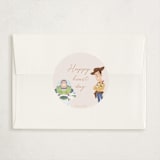 "Disney and Pixar's Toy Story Friendship" - Classroom Valentines in Taupe by Sabrin Deirani - Matching Custom Sticker
