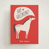"Hay Valentine" - Classroom Valentines in Tomato by Karidy Walker - Front