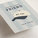 "no cap." - Classroom Valentines in Baby Blue by Ellen Schlegelmilch - Detail