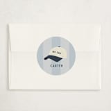 "no cap." - Classroom Valentines in Baby Blue by Ellen Schlegelmilch - Matching Custom Sticker