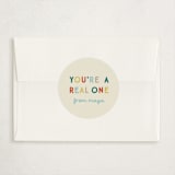 "real one" - Classroom Valentines in Sky by Ellen Schlegelmilch - Matching Custom Sticker