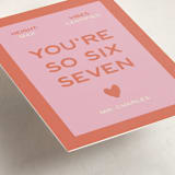 "SixSeven" - Classroom Valentines in Peach by Ani Somi - Detail