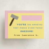 "nametag" - Classroom Valentines in Dandelion by Deborah Chou - Front