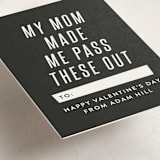 "Mom Made Me" - Classroom Valentines in Slate by Amy Payne - Detail