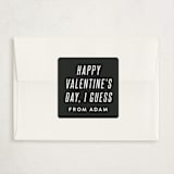 "Mom Made Me" - Classroom Valentines in Slate by Amy Payne - Matching Custom Sticker