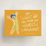 "Pixar Joy Burst of Sunshine" - Classroom Valentines in Sunshine by Annie Montgomery - Front