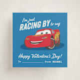 "Pixar's Race Car Wish" - Classroom Valentines in Pond by Creo Study - Front