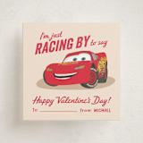 "Pixar's Race Car Wish" - Classroom Valentines in Firetruck by Creo Study - Front