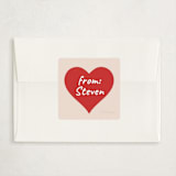 "Disney's Mickey Love!" - Classroom Valentines in Cream by Sherley Ferreira - Matching Custom Sticker