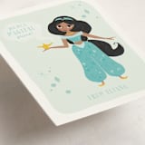 "Jasmine Wishes from Disney's Aladdin" - Classroom Valentines in Aqua by Angela Thompson - Detail