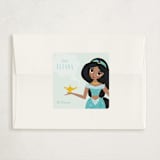 "Jasmine Wishes from Disney's Aladdin" - Classroom Valentines in Aqua by Angela Thompson - Matching Custom Sticker