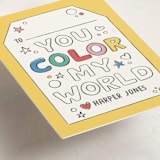 "Color me bookmark" - Classroom Valentines in Butter by Creo Study - Detail