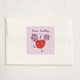 "Three Cheeries" - Classroom Valentines in Pinky by mo kelley - Matching Custom Sticker