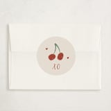 "Cool with a Cherry on Top" - Classroom Valentines in Cherry Cream by Ani Somi - Matching Custom Sticker