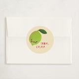 "Lime Zestie" - Classroom Valentines in Lime by Caroline Harberd - Matching Custom Sticker