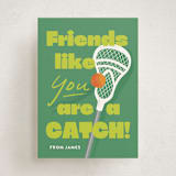 "Lax" - Classroom Valentines in Grass by Laura Hankins - Front