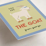 "the goat" - Classroom Valentines in Lime by Ellen Schlegelmilch - Detail