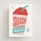 "Slush a Good Friend" - Classroom Valentines in Cherry by Erica Krystek - Front