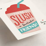 "Slush a Good Friend" - Classroom Valentines in Cherry by Erica Krystek - Detail