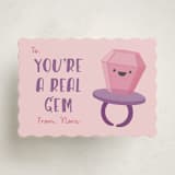 "You're a gem" - Classroom Valentines in Peony by Annie Holmquist - Front