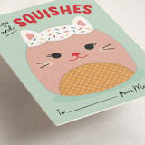 "Hugs & Squishes" - Classroom Valentines in Mint by Erica Krystek - Detail