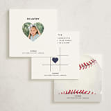 "Painted Baseball" - Classroom Valentines in Slate by Holly Whitcomb - Back of Card Options