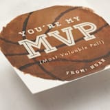 "Painted Basketball" - Classroom Valentines in Cola by Holly Whitcomb - Detail