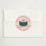 "Sushi Love" - Classroom Valentines in Peachy by Annie Holmquist - Matching Custom Sticker