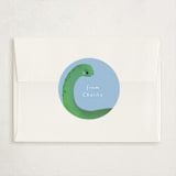 "Dinomite" - Classroom Valentines in Powder Blue by Itsy Belle Studio - Matching Custom Sticker