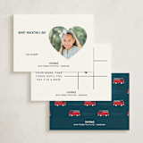 "Fired Up" - Classroom Valentines in Navy by Kacey Kendrick Wagner - Back of Card Options