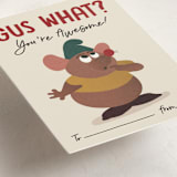 "Disney's Cinderella Gus What?" - Classroom Valentines in White Cheddar by Erica Krystek - Detail