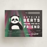 "BEATS" - Classroom Valentines in Teal Tempo by Lauren Jinhee - Front